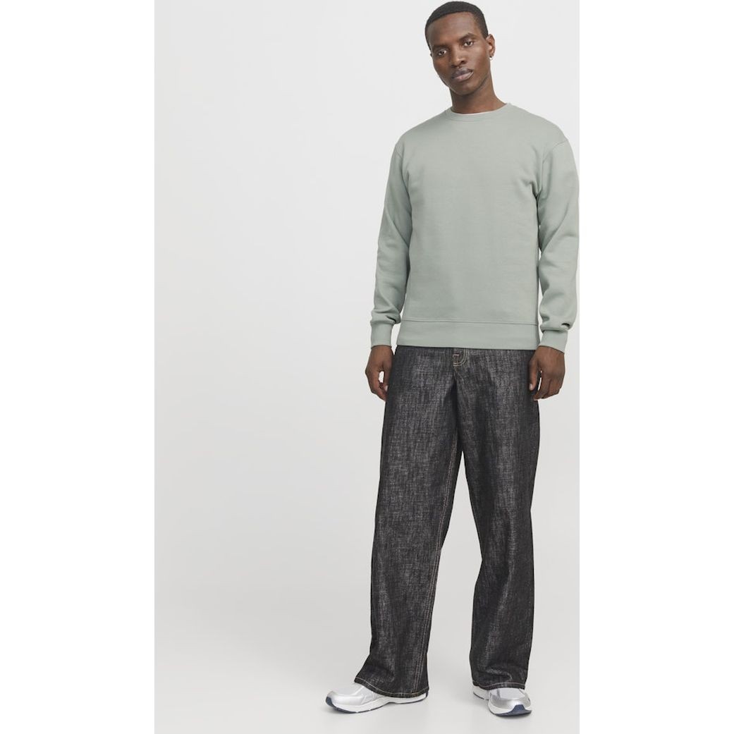 JACK & JONES Megztinis vyrams, Žalia, Star basic sweat 3