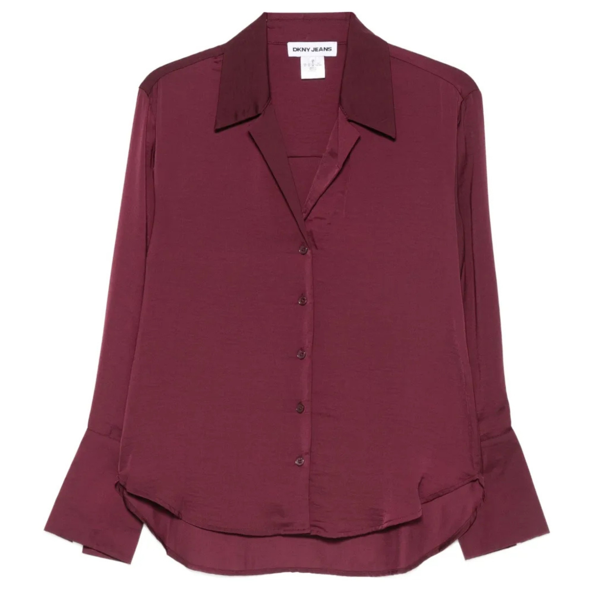 DKNY Marškiniai ilgomis rankovėmis moterims, Mėlyna, Button front long sl 1