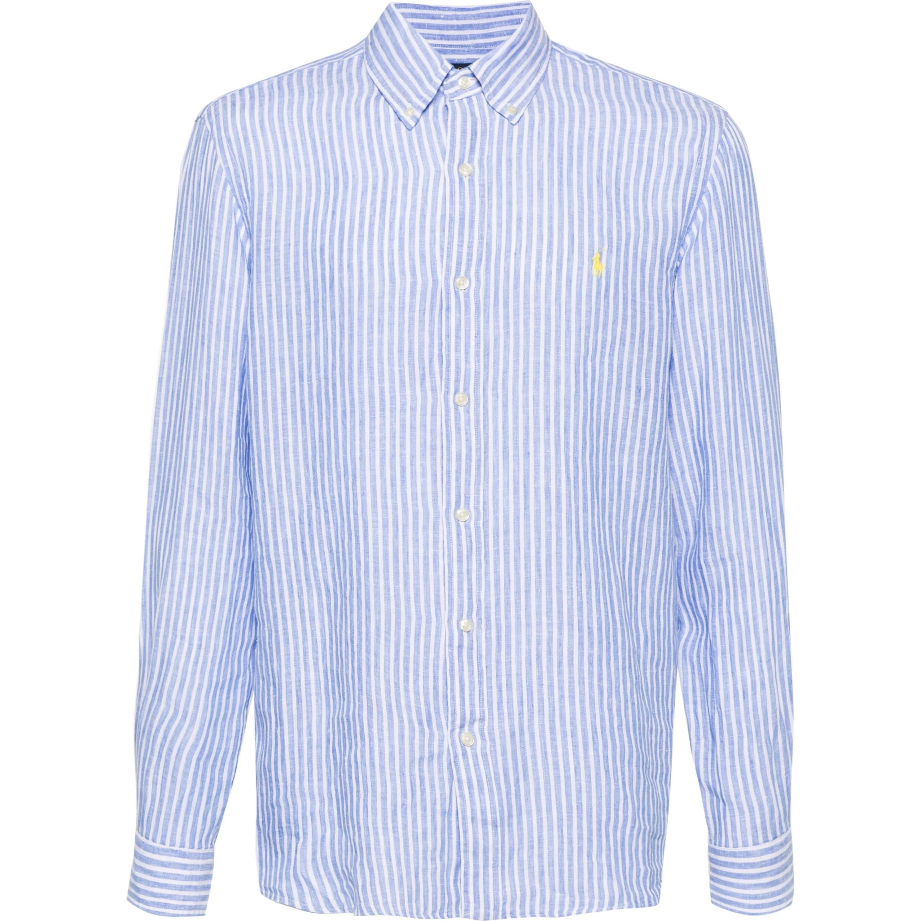 POLO RALPH LAUREN Marškiniai ilgomis rankovėmis vyrams, Mėlyna, Long sleeve shirt