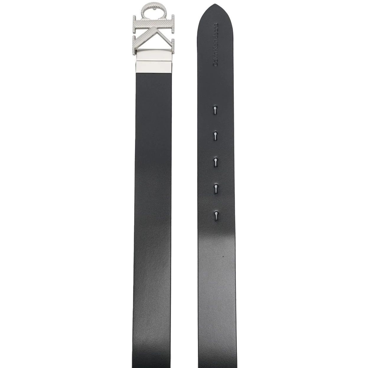 CALVIN KLEIN JEANS Diržas vyrams, Juoda, ROUND PLAQUE REV BELT 35MM 2