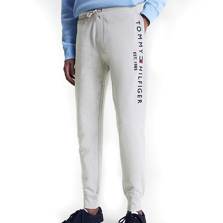 TOMMY HILFIGER Sportinės kelnės vyrams, Pilka, Tommy logo sweatpants 2