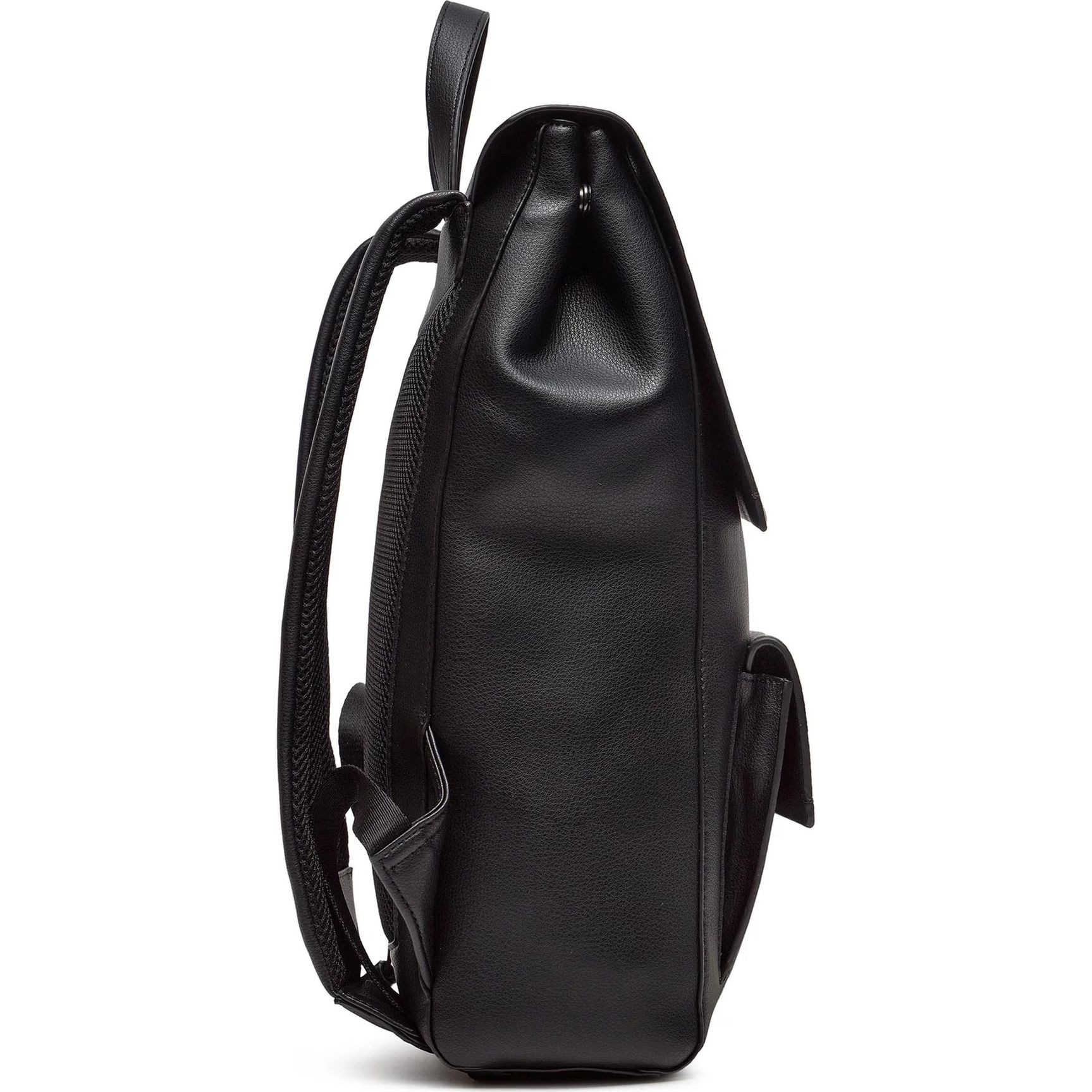 CALVIN KLEIN Kuprinė vyrams, Juoda, Iconic plaque flap backpack 3
