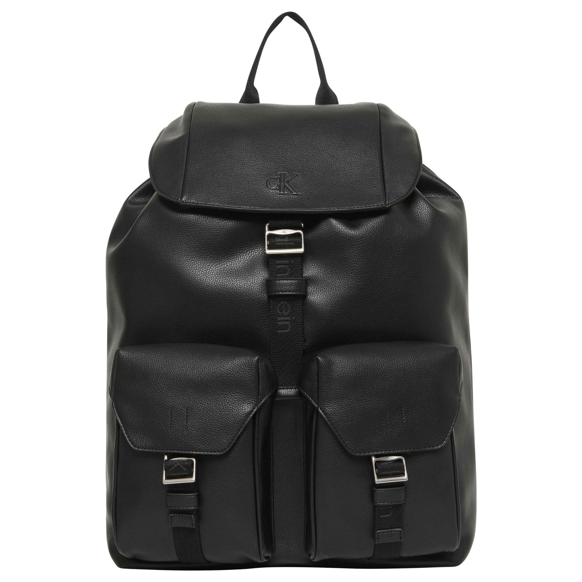 CALVIN KLEIN Kuprinė vyrams, Juoda, cargo flap backpack 1