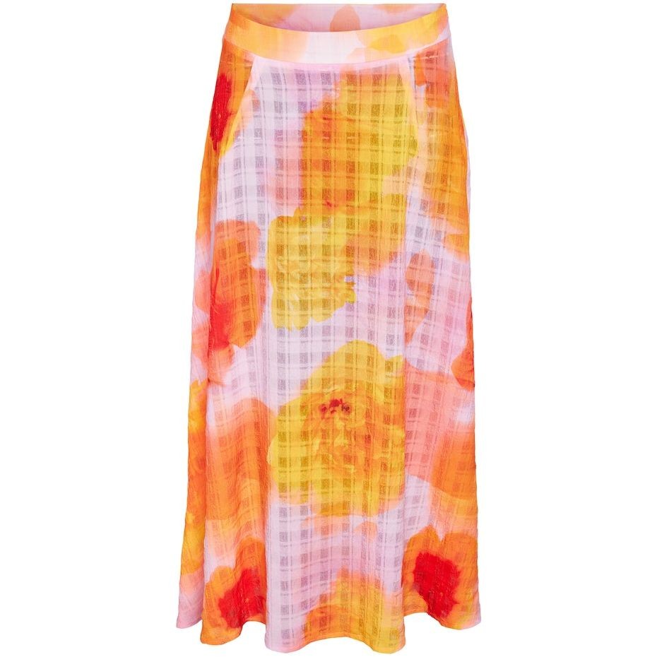 NOISY MAY Maxi sijonas moterims, Oranžinė, Nmava hw mmaxi skirt