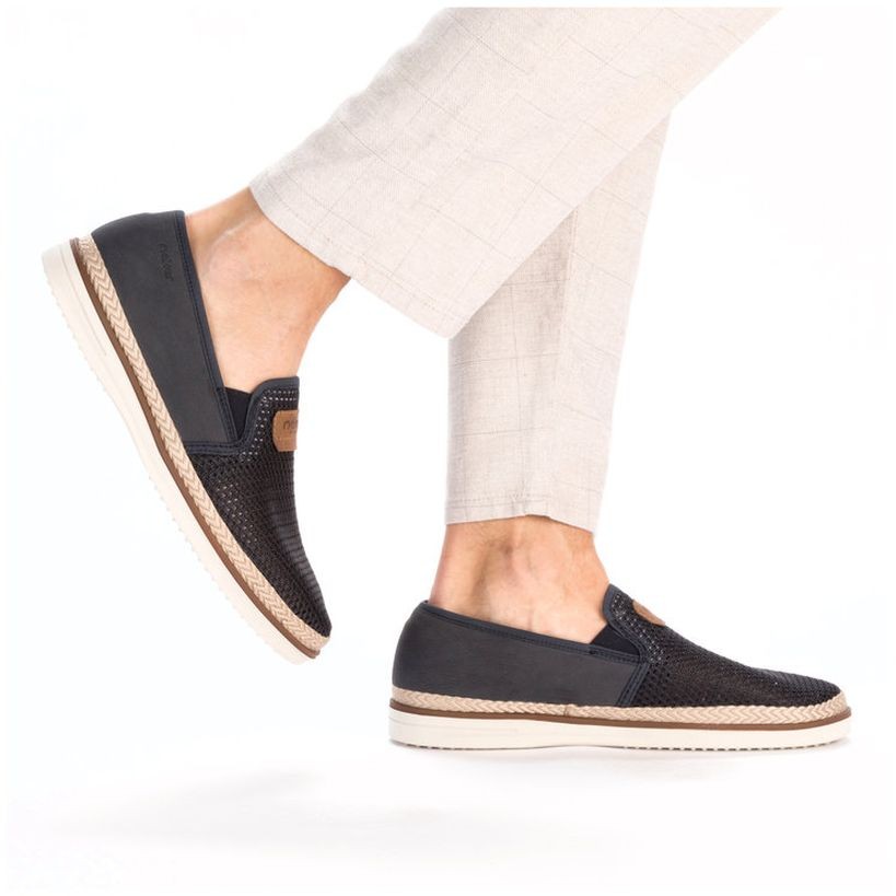 RIEKER Laisvalaikio bateliai vyrams, Mėlyna, LEISURE 5