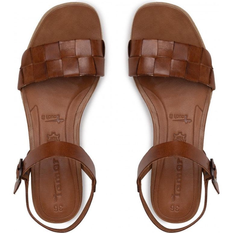 TAMARIS Basutės moterims, Ruda, SANDALS 4