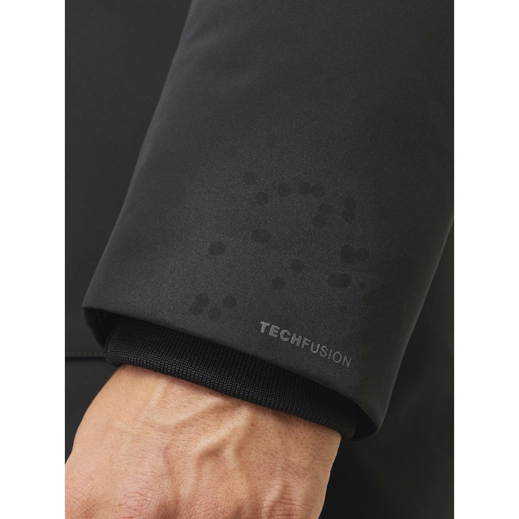 JACK & JONES Pūkinis paltas vyrams, Juoda, Wave parka 7