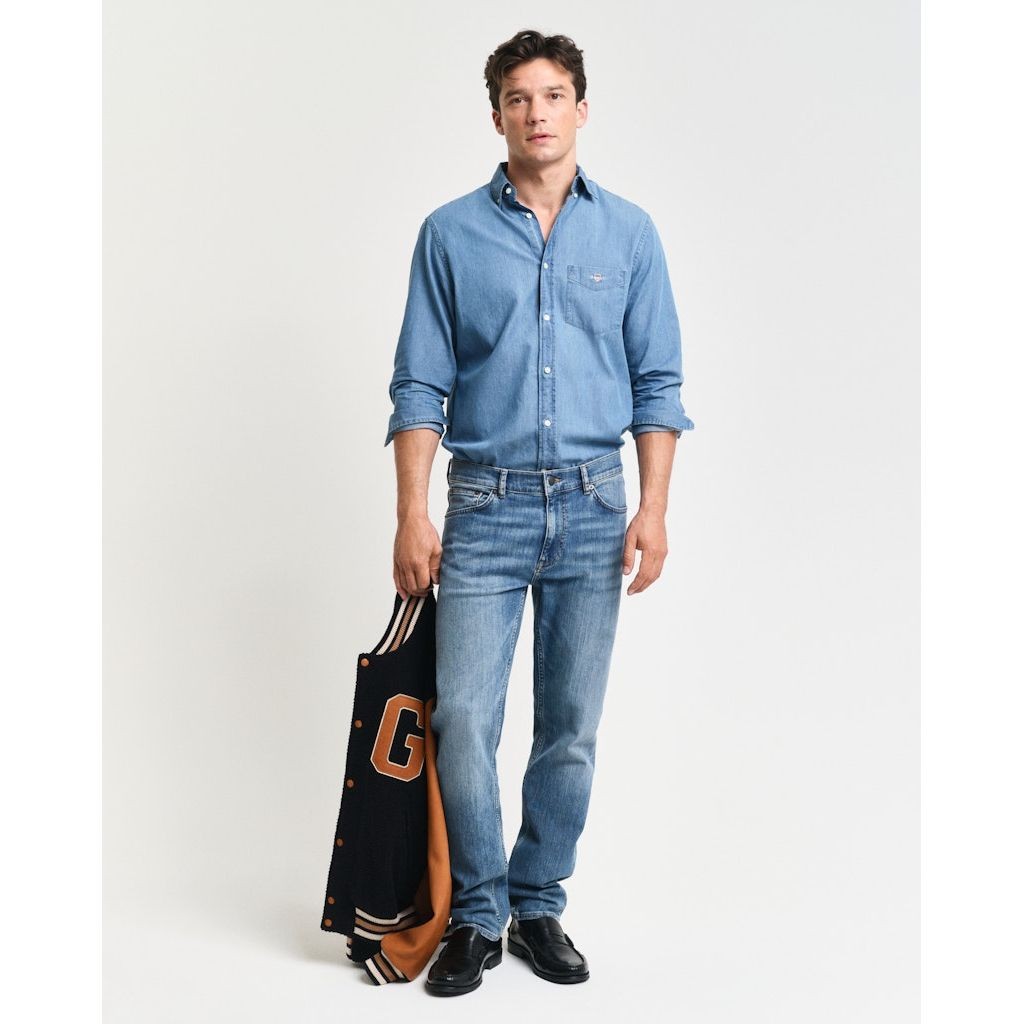 GANT Regular džinsai vyrams, Mėlyna, REGULAR GANT JEANS 5