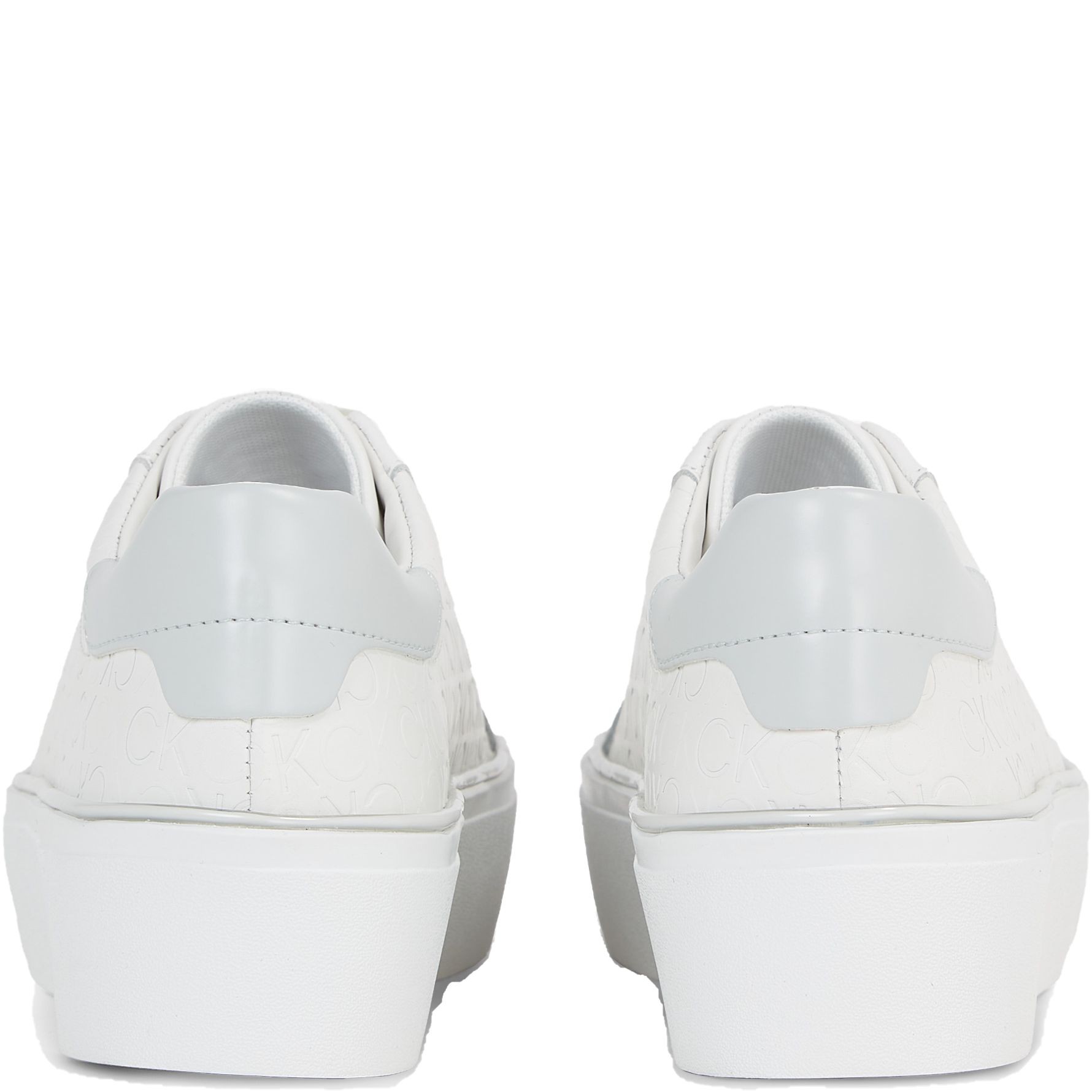 CALVIN KLEIN Laisvalaikio bateliai moterims, Balta, Flatform lace up mix leisure 3