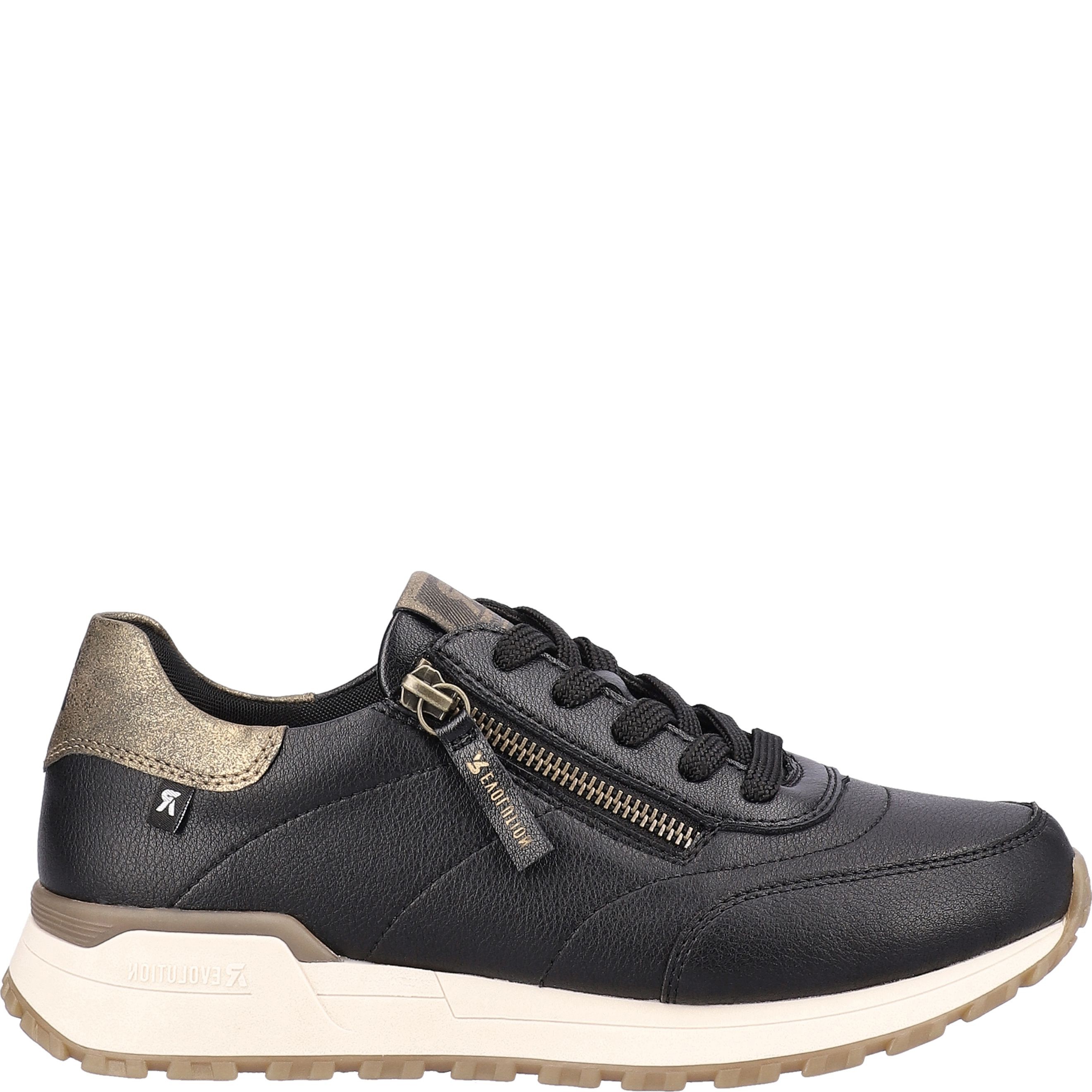 RIEKER EVOLUTION Laisvalaikio bateliai moterims, Juoda, Ladies shoes 4
