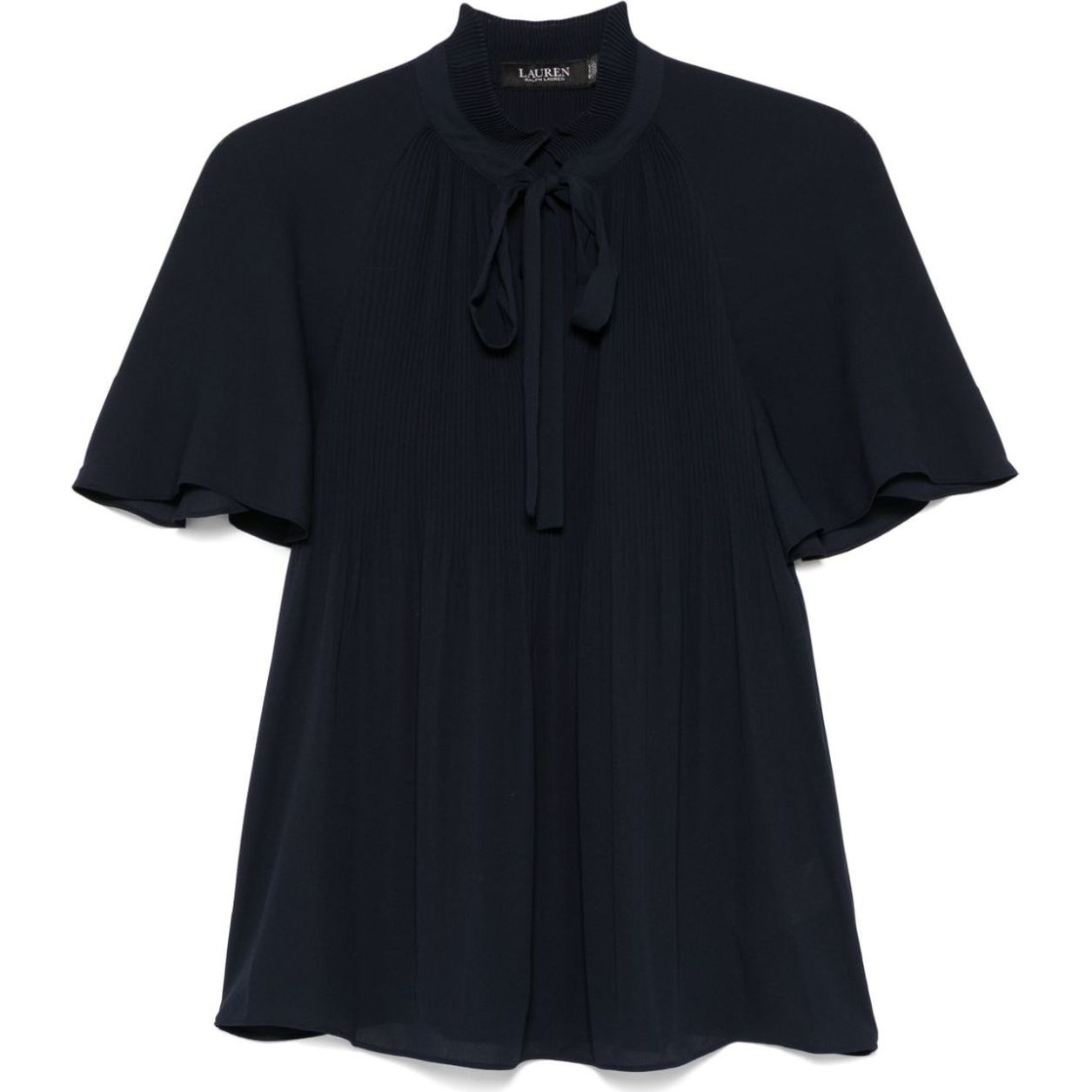 LAUREN RALPH LAUREN Palaidinės moterims, Mėlyna, Adar short sleeve blouse