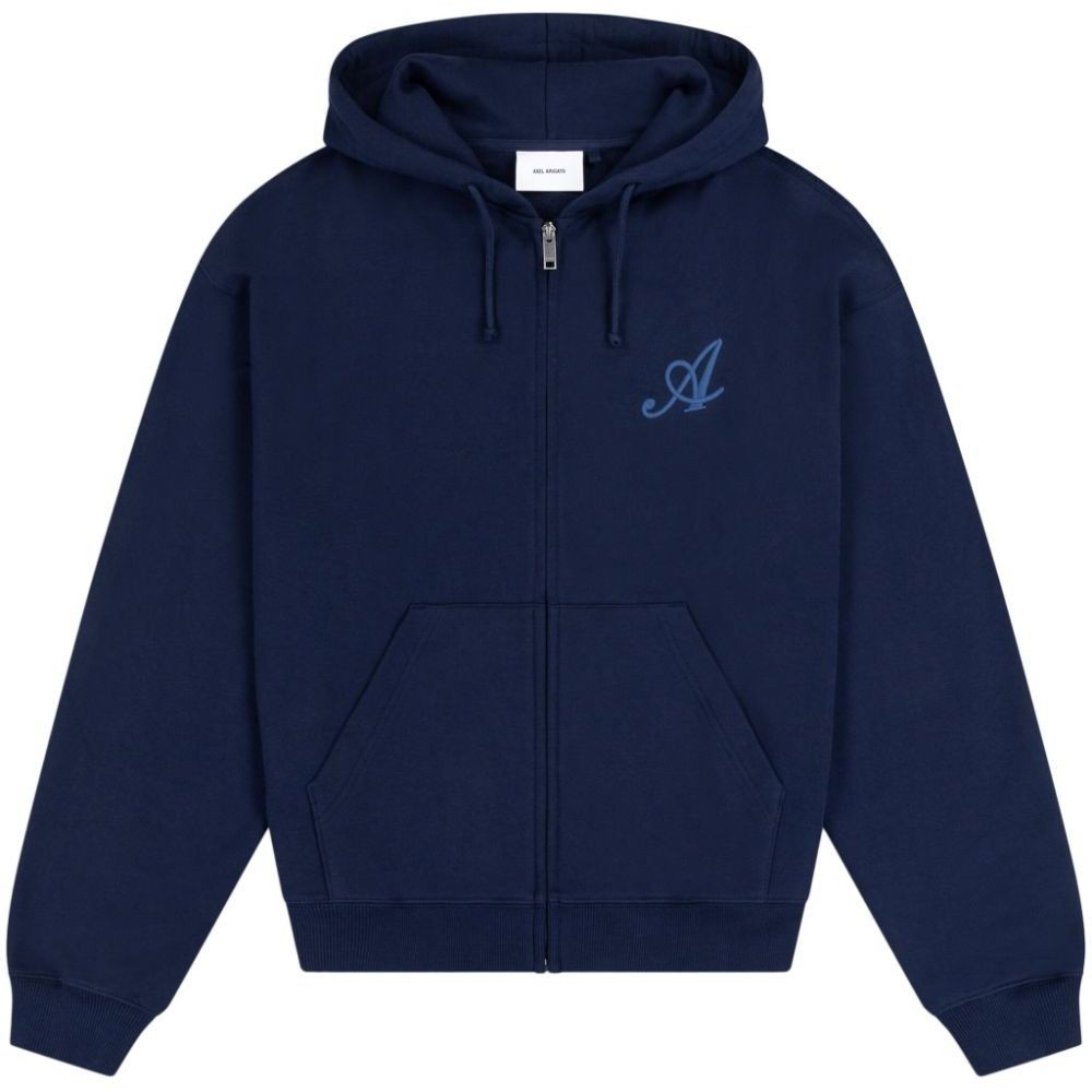 AXEL ARIGATO Džemperis vyrams, Mėlyna, Maine zip-up hoodie