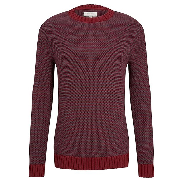 TOM TAILOR Megztinis vyrams, Raudona, Megztiniai 1