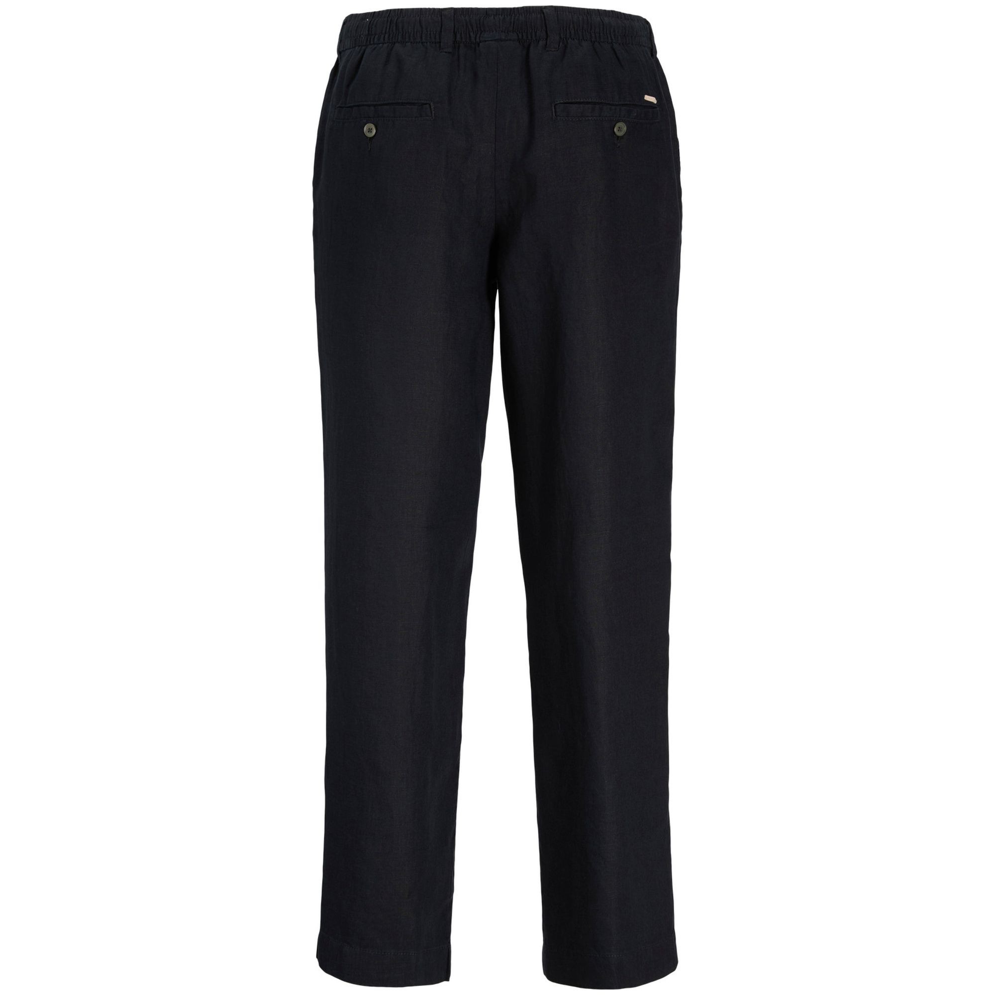 JACK & JONES Kelnės vyrams, Juoda, Karl lawrence linen 2