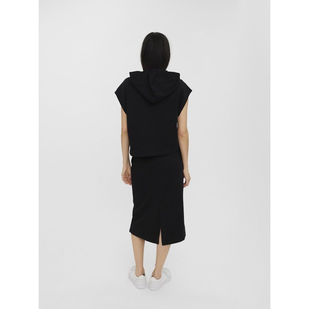 VERO MODA Megztinis moterims, Juoda, VMRENEW SL HOODIE VMA 3