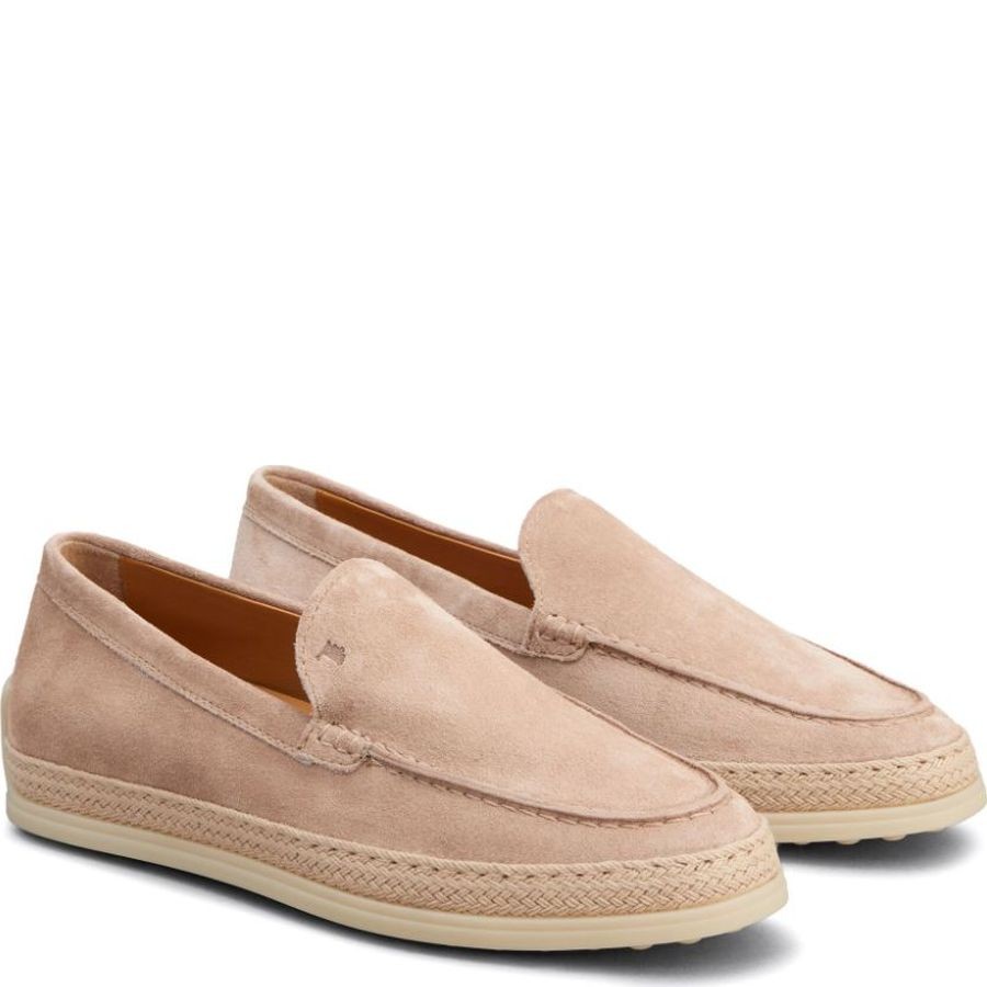TODS Loaferiai moterims, Smėlio, Gomma leather loafers 1