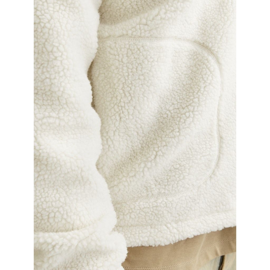 JACK & JONES Lengva striukė vyrams, Balta, Vester bro teddy jacket 4