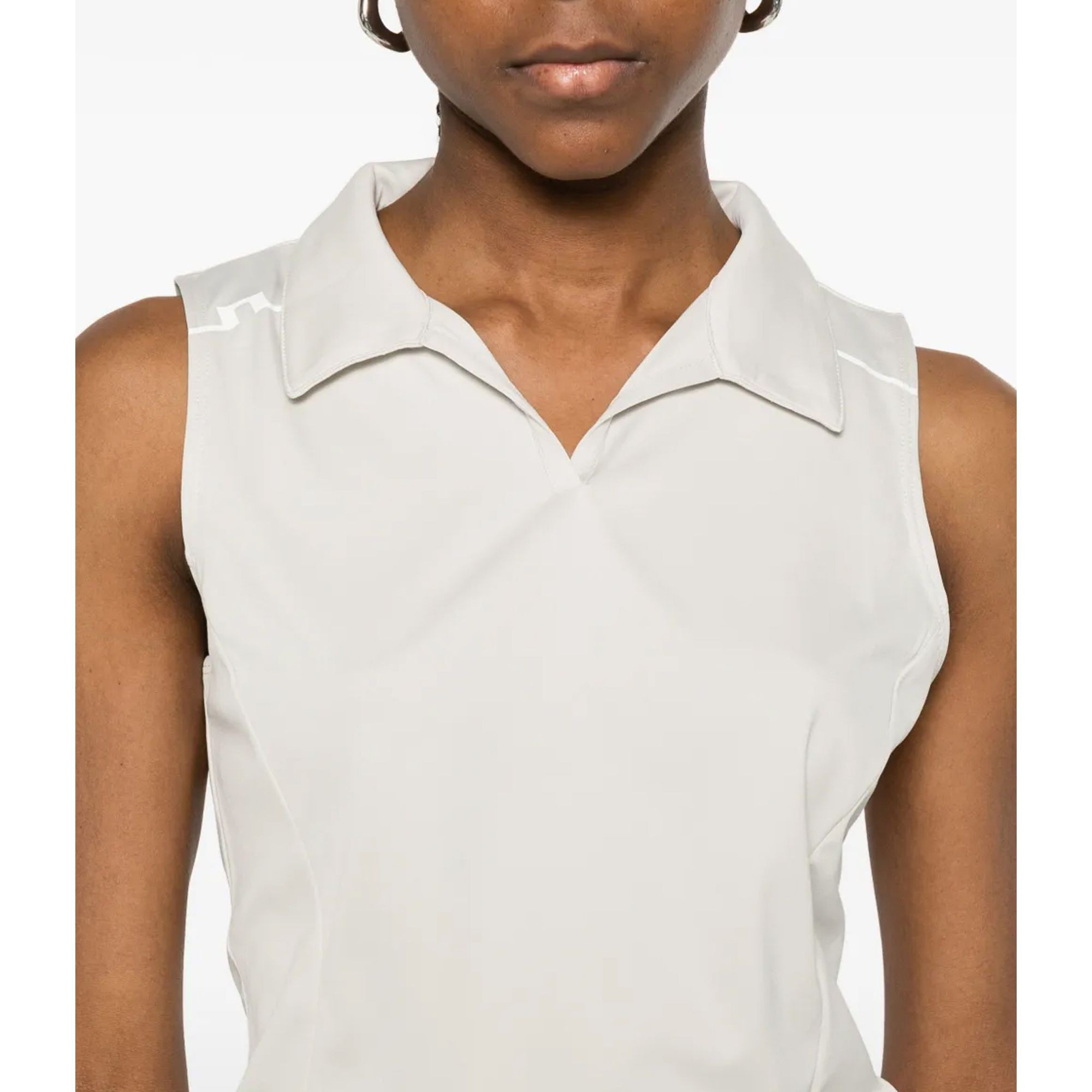 J.LINDEBERG Polo marškiniai trumpos rank. moterims, Smėlio, Leah sleeveless polo 4