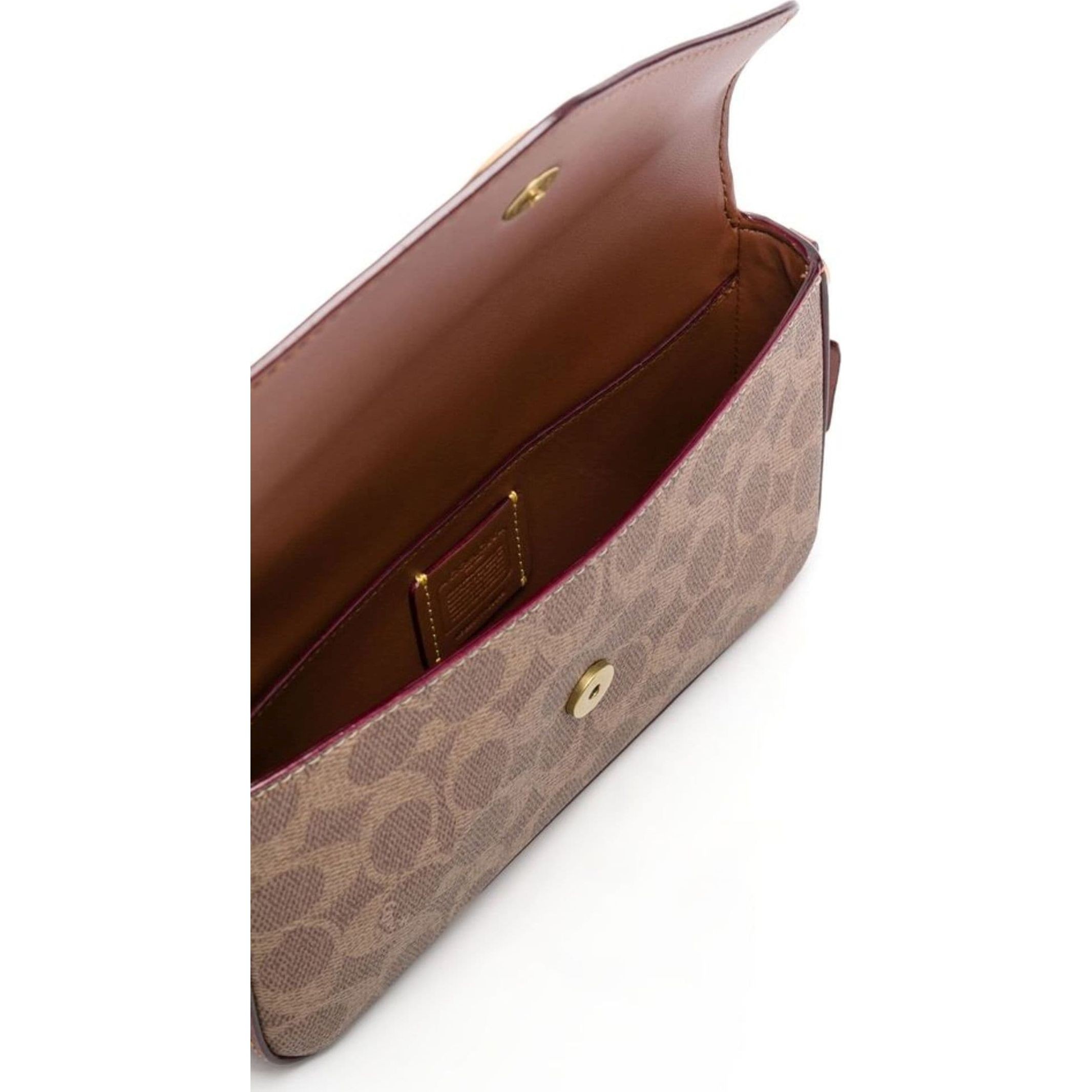 COACH Rankinė per petį moterims, Marga, Signature wyn crossbody 4