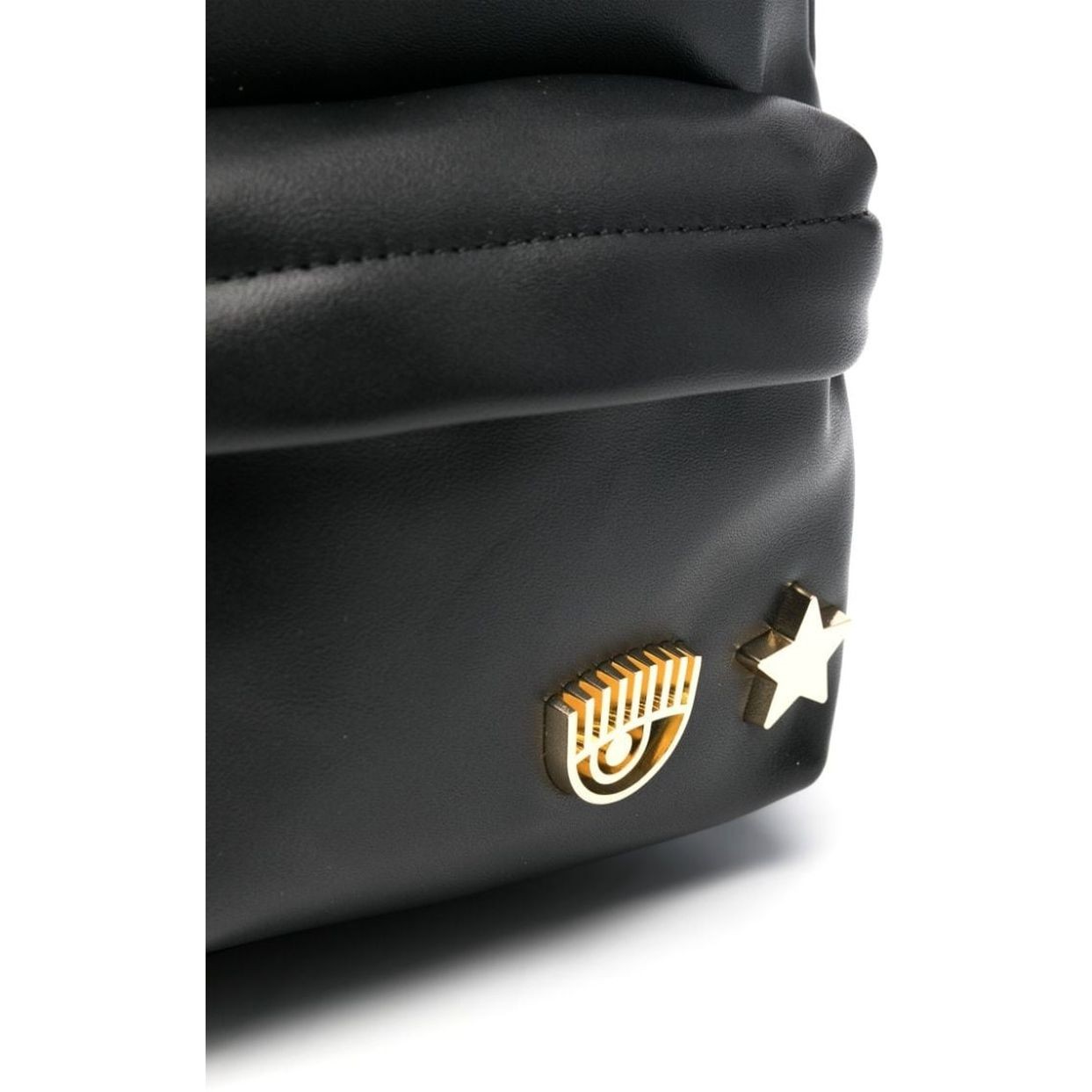 CHIARA FERRAGNI Kuprinė moterims, Juoda, Metal eye star zaino backpack 3