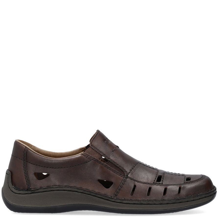 RIEKER Basutės vyrams, Ruda, SANDALS 4