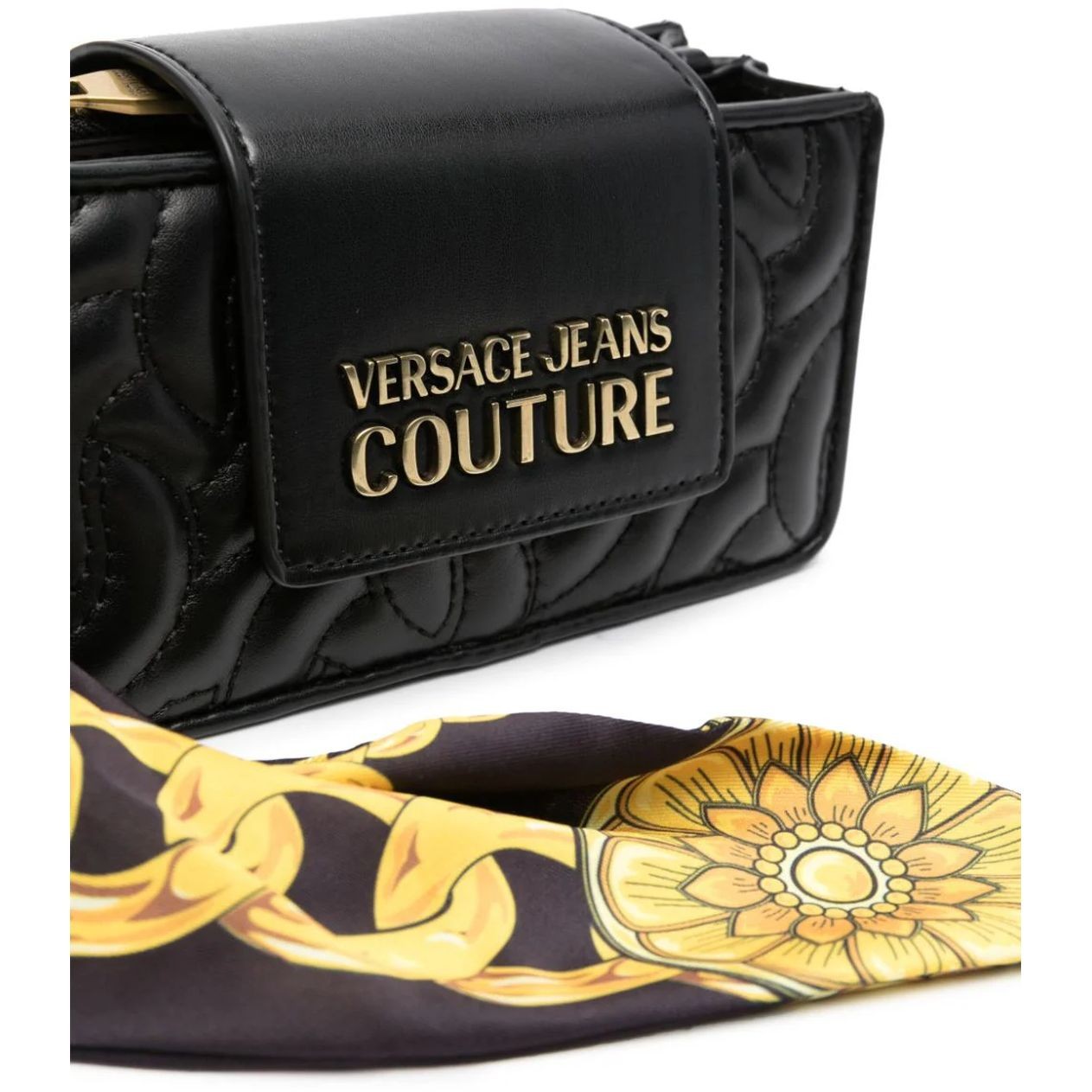 VERSACE JEANS CUTURE Rankinė per petį moterims, Juoda, Thelma soft  crossbody 4