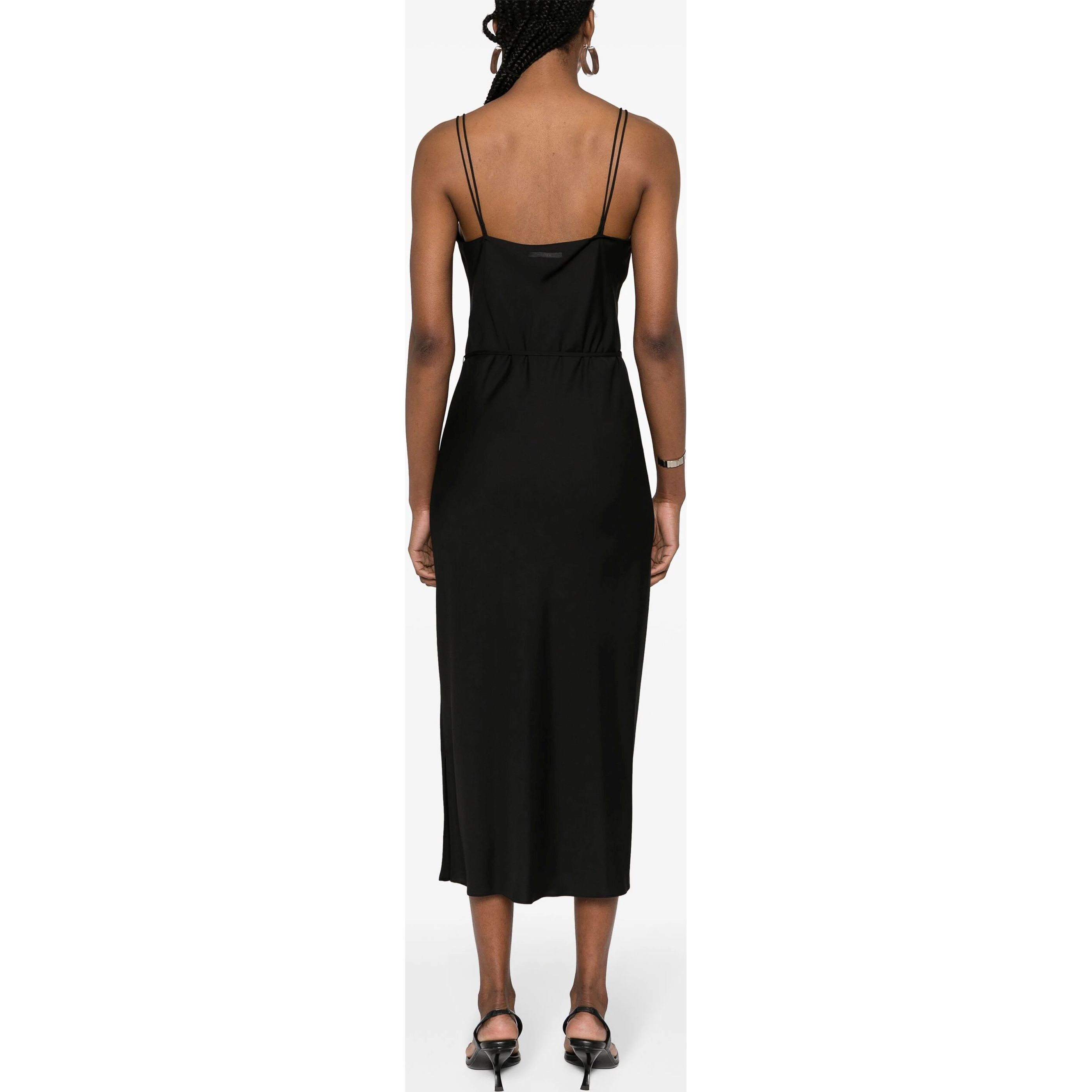 CALVIN KLEIN Maxi suknelė moterims, Juoda, Slip dress 3