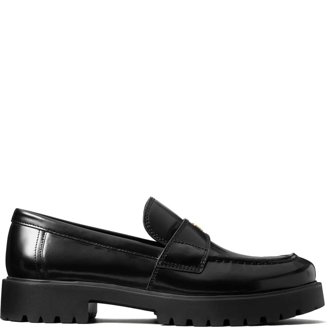 TORY BURCH Loaferiai moterims, Juoda, Classic lug loafer 1