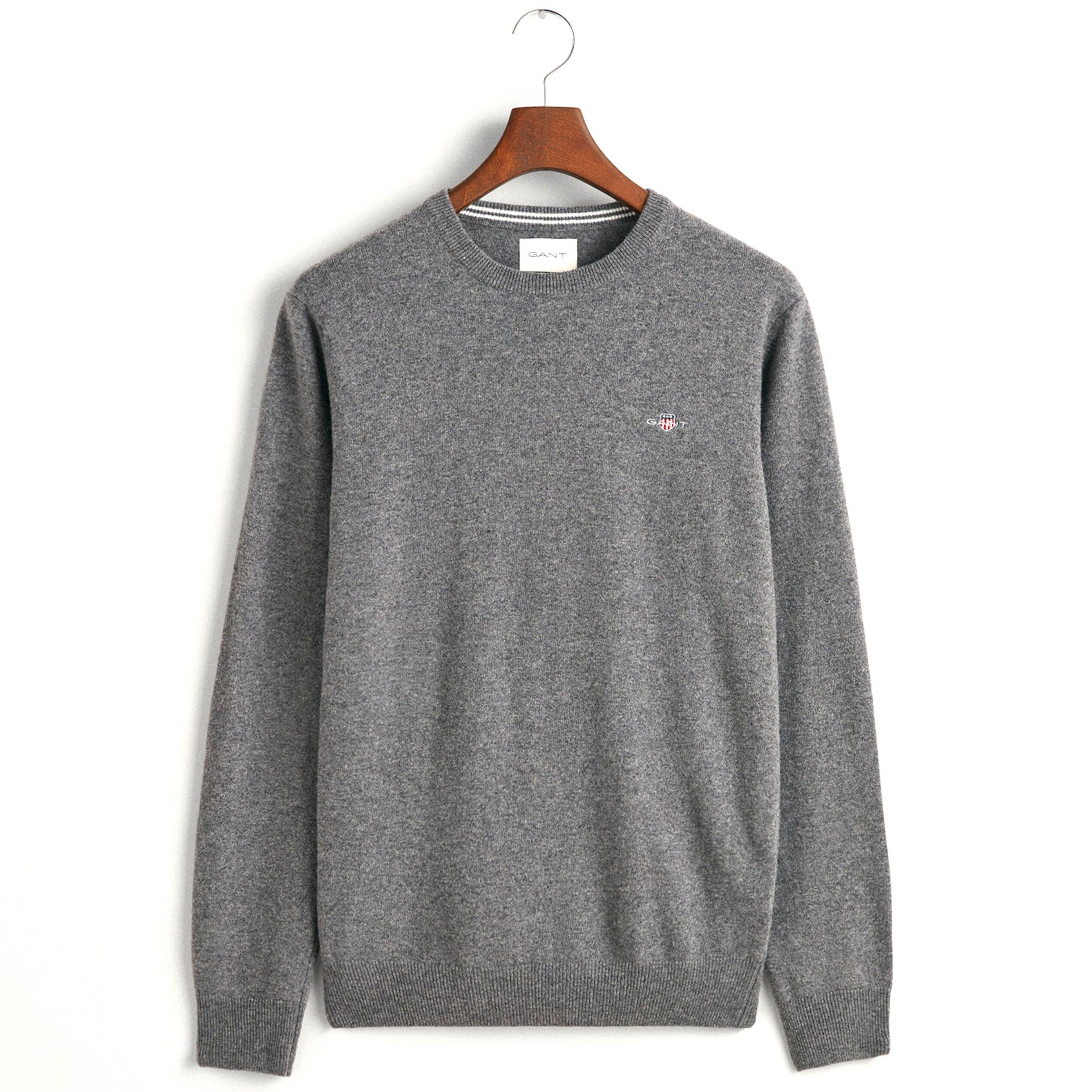 GANT Megztinis vyrams, Pilka, SUPERFINE LAMBSWOOL 1