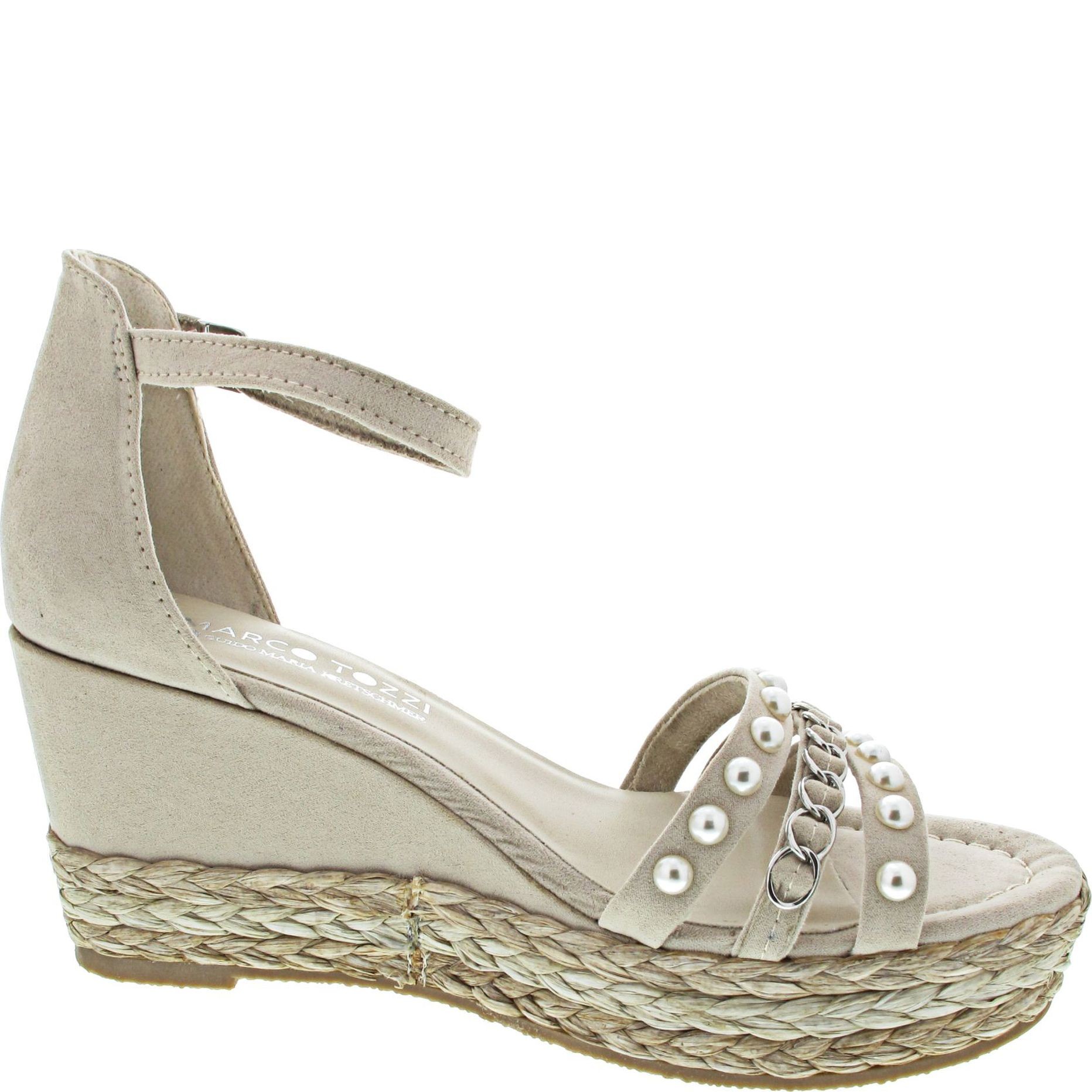 MARCO TOZZI Basutės moterims, Smėlio, SANDALS 3