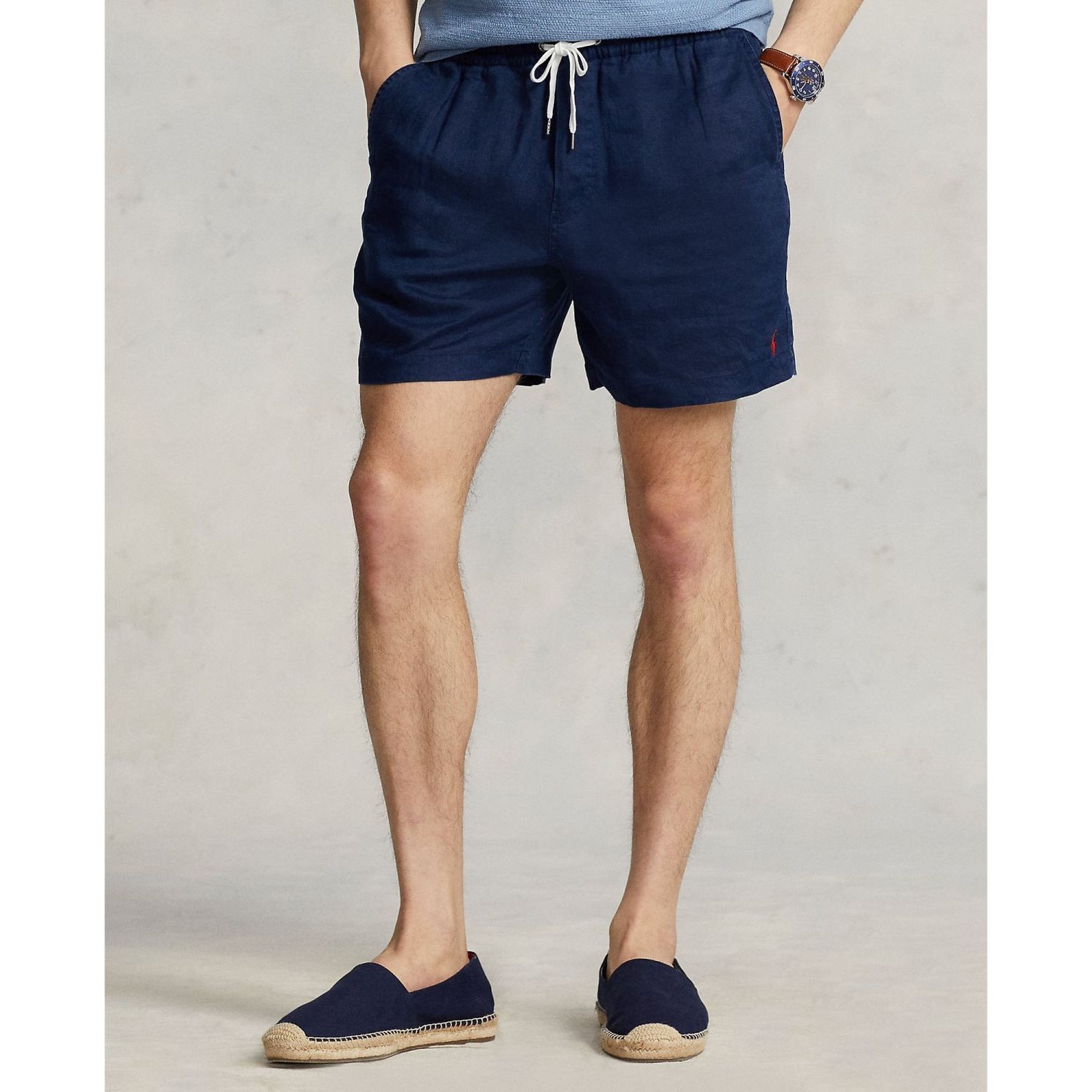 POLO RALPH LAUREN Laisvalaikio kelnės vyrams, Mėlyna, Flat front pants 2