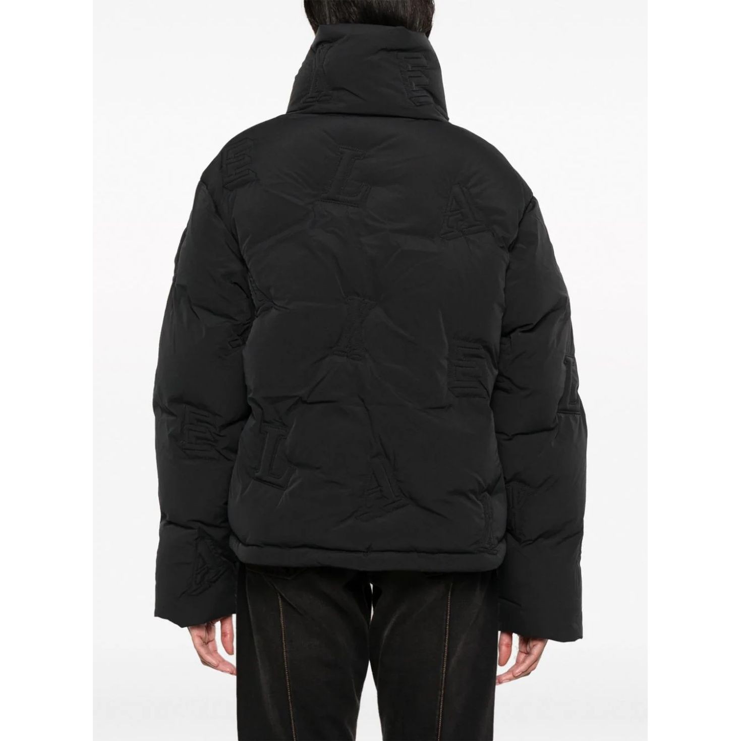 AXEL ARIGATO Pūkinė striukė moterims, Juoda, Monogram quilted puffer jacket 4