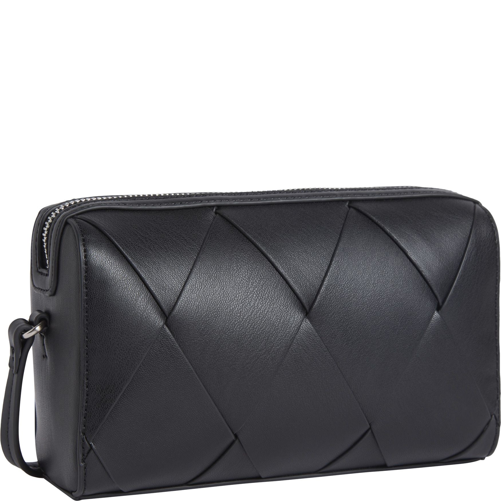 CALVIN KLEIN Rankinė per petį moterims, Juoda, Woven camera bag 2