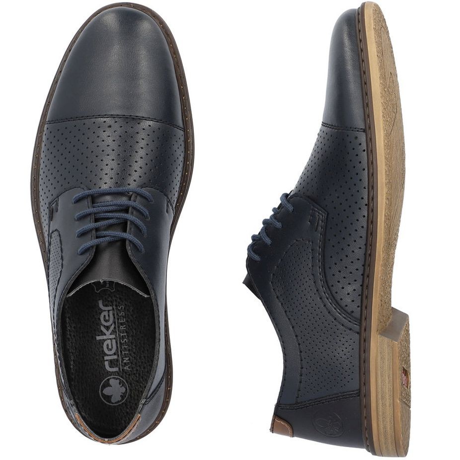 RIEKER Klasikiniai batai vyrams, Mėlyna, FORMAL 11