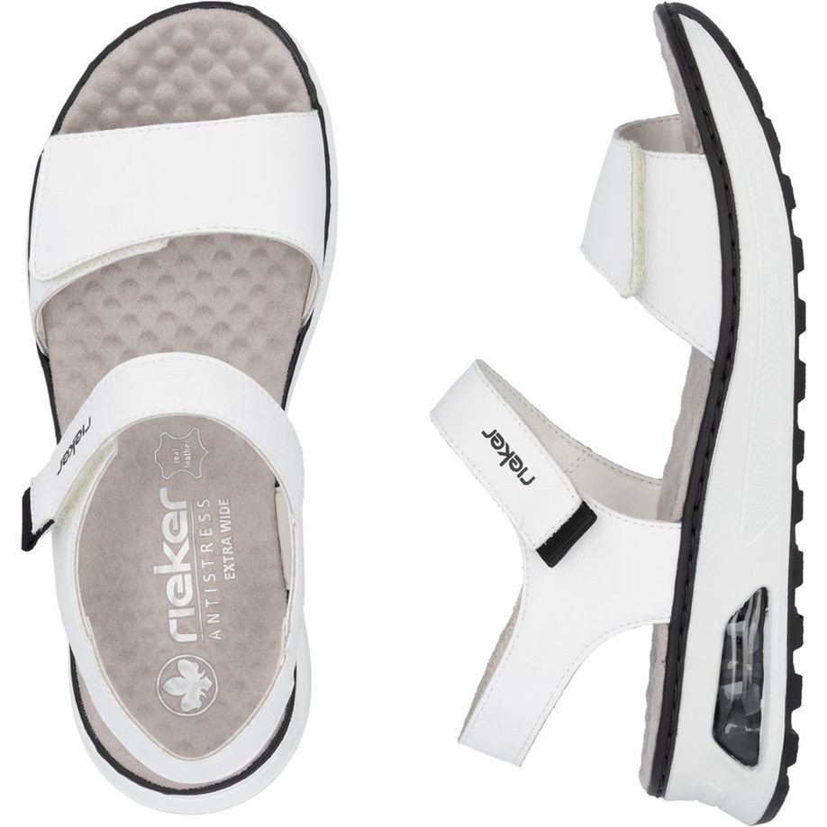 RIEKER Basutės moterims, Balta, Sandals 8
