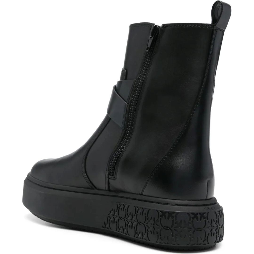 PINKO Laisvalaikio bateliai moterims, Juoda, Yoko mid sneaker 3