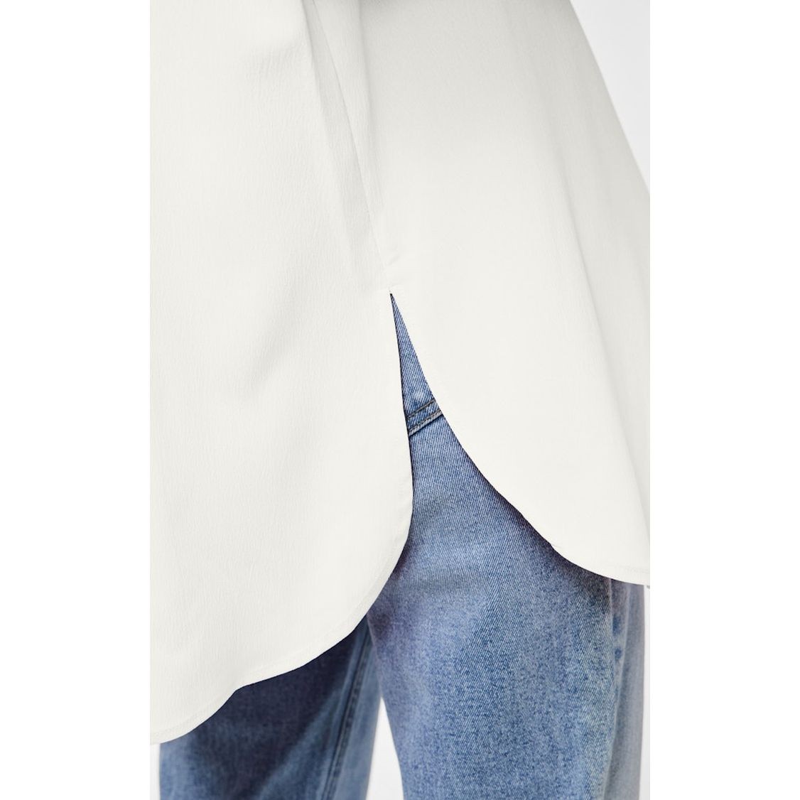 PIECES Marškiniai ilgomis rankovėmis moterims, Balta, Mei loose long shirt 7