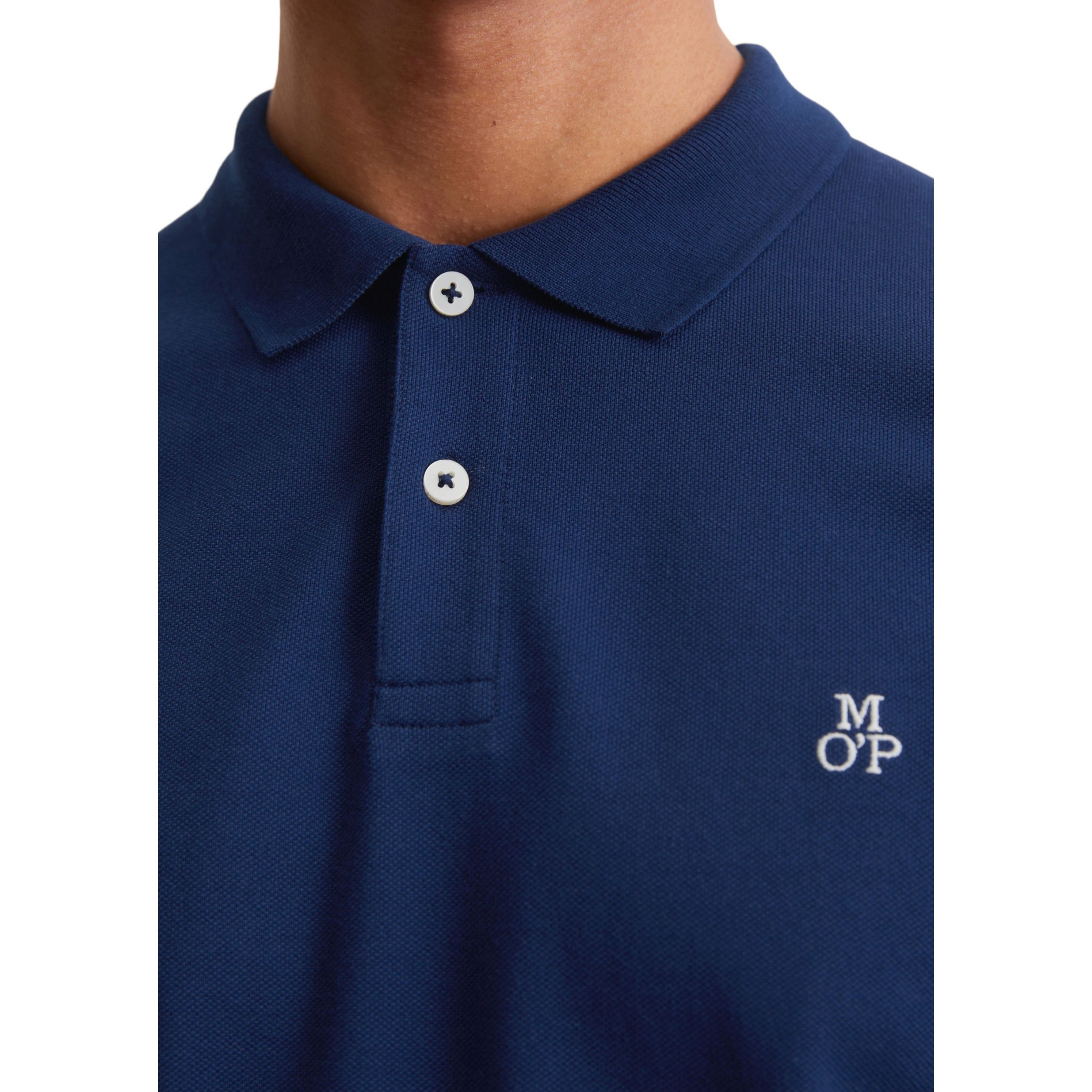 MARC O'POLO Polo marškiniai trumpos rank. vyrams, Mėlyna, Polo short 523223053092 4