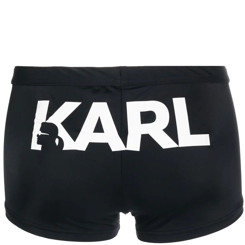 KARL LAGERFELD Ilginti apatiniai vyrams, Juoda, Karl logo trunk 2