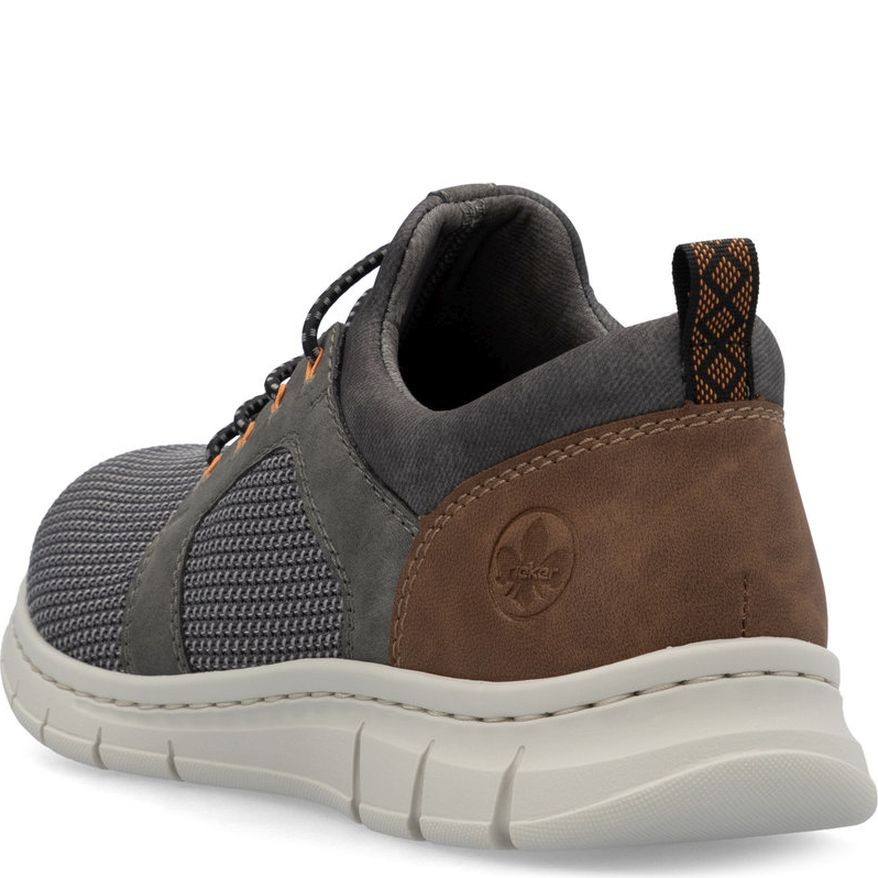 RIEKER Laisvalaikio bateliai vyrams, Pilka, Slipper 4