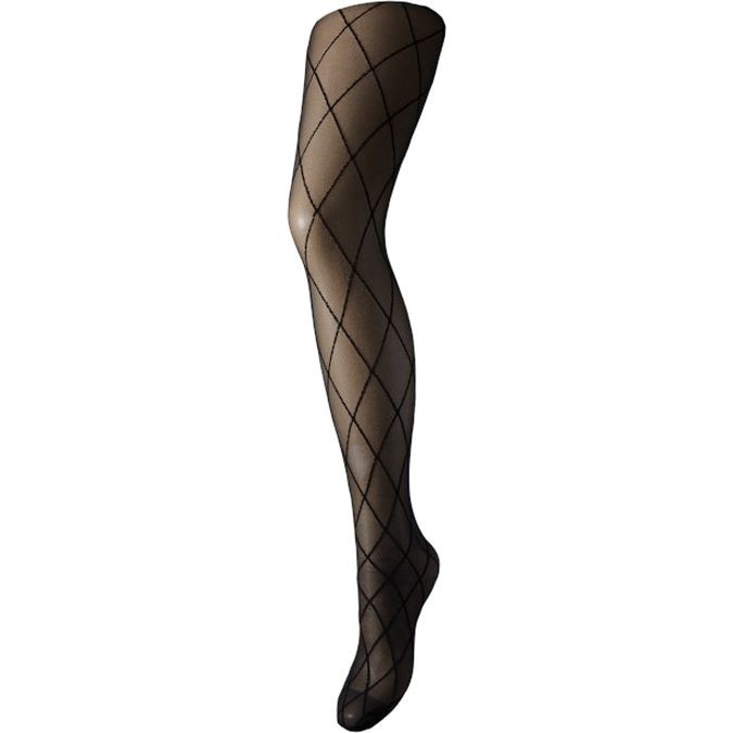 PIECES Pėdkelnės moterims, Juoda, Rabine tights 1