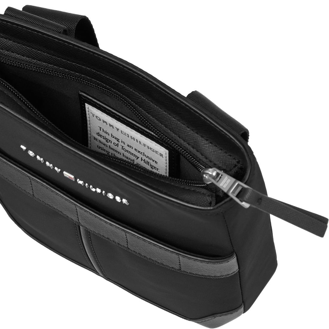 TOMMY HILFIGER Rankinė per petį vyrams, Juoda, Elevated mini crossover 3