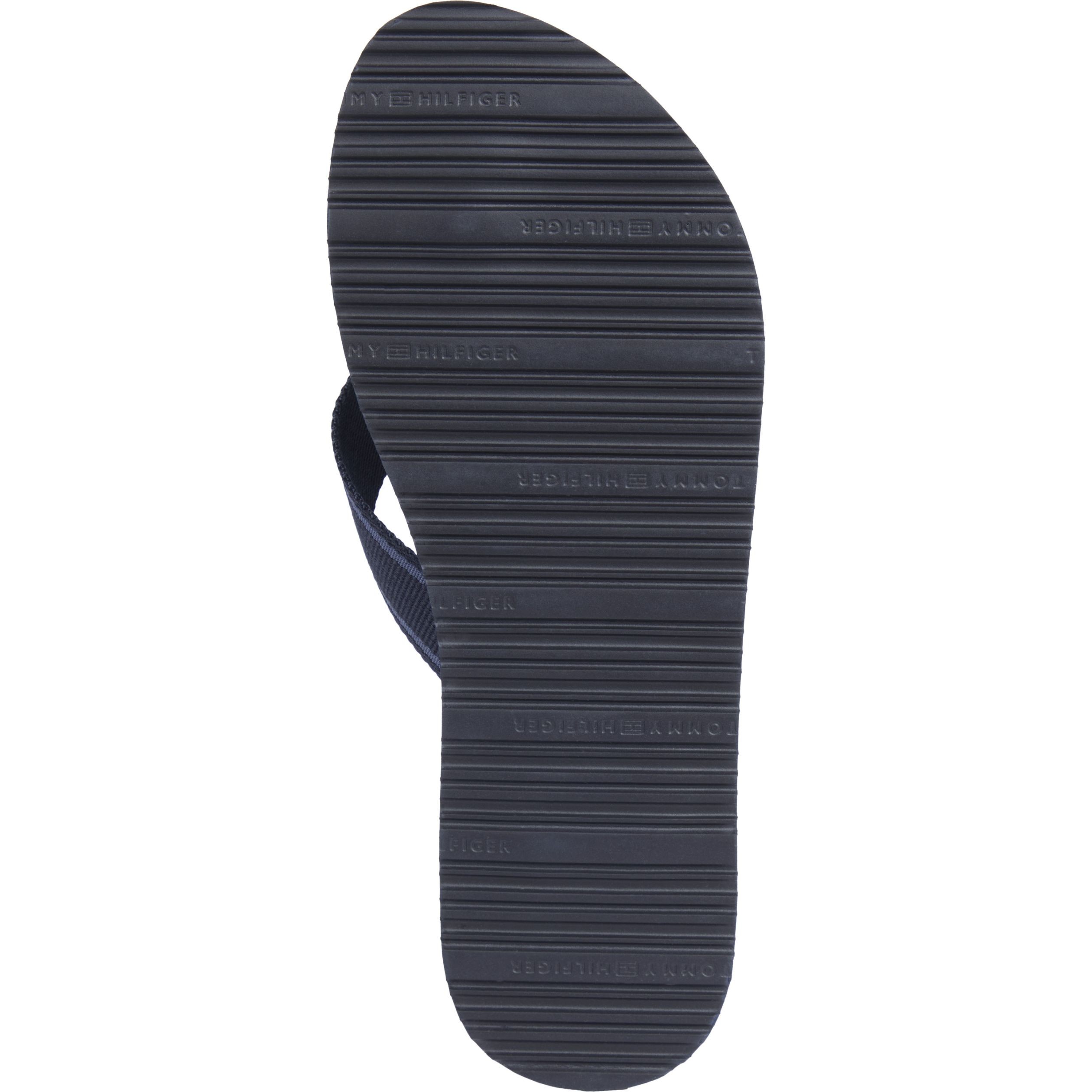 TOMMY HILFIGER Pliažo šlepetės per pirštą moterims, Mėlyna, Stripes beach sandal 4