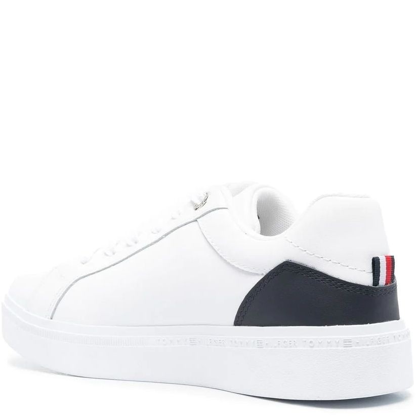 TOMMY HILFIGER Sportiniai bateliai moterims, Balta, TH COURT SNEAKER 3