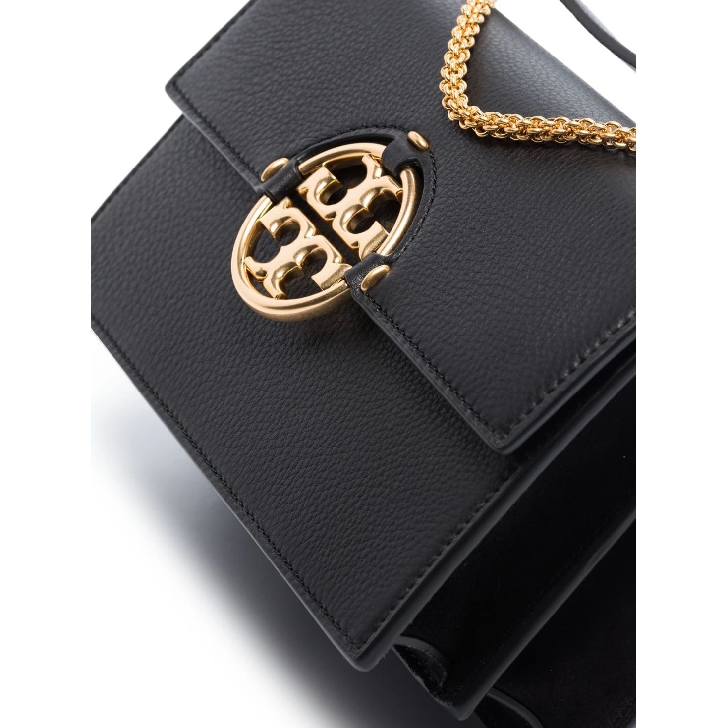 TORY BURCH Rankinė per petį moterims, Juoda, Miller small flap shoulder bag 4