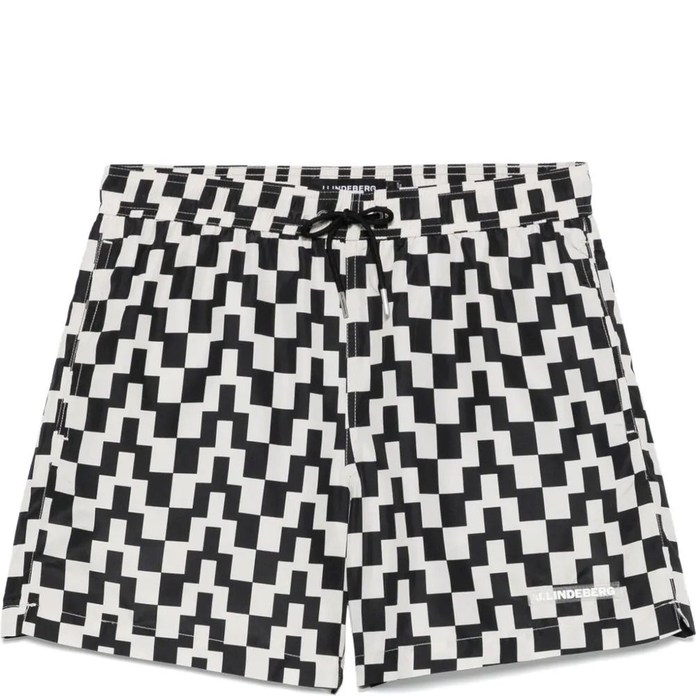 J.LINDEBERG Šortai vyrams, Juoda, Banks bridge stack swim trunks 1