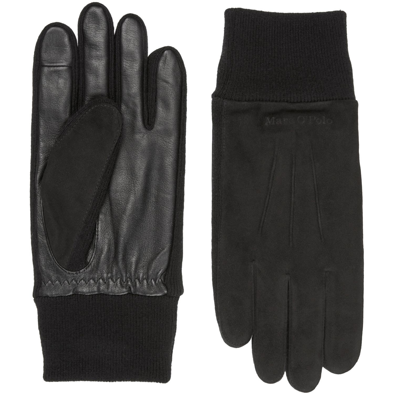 MARC O'POLO Pirštuotos pirštinės vyrams, Juoda, Gloves 430813804054 1