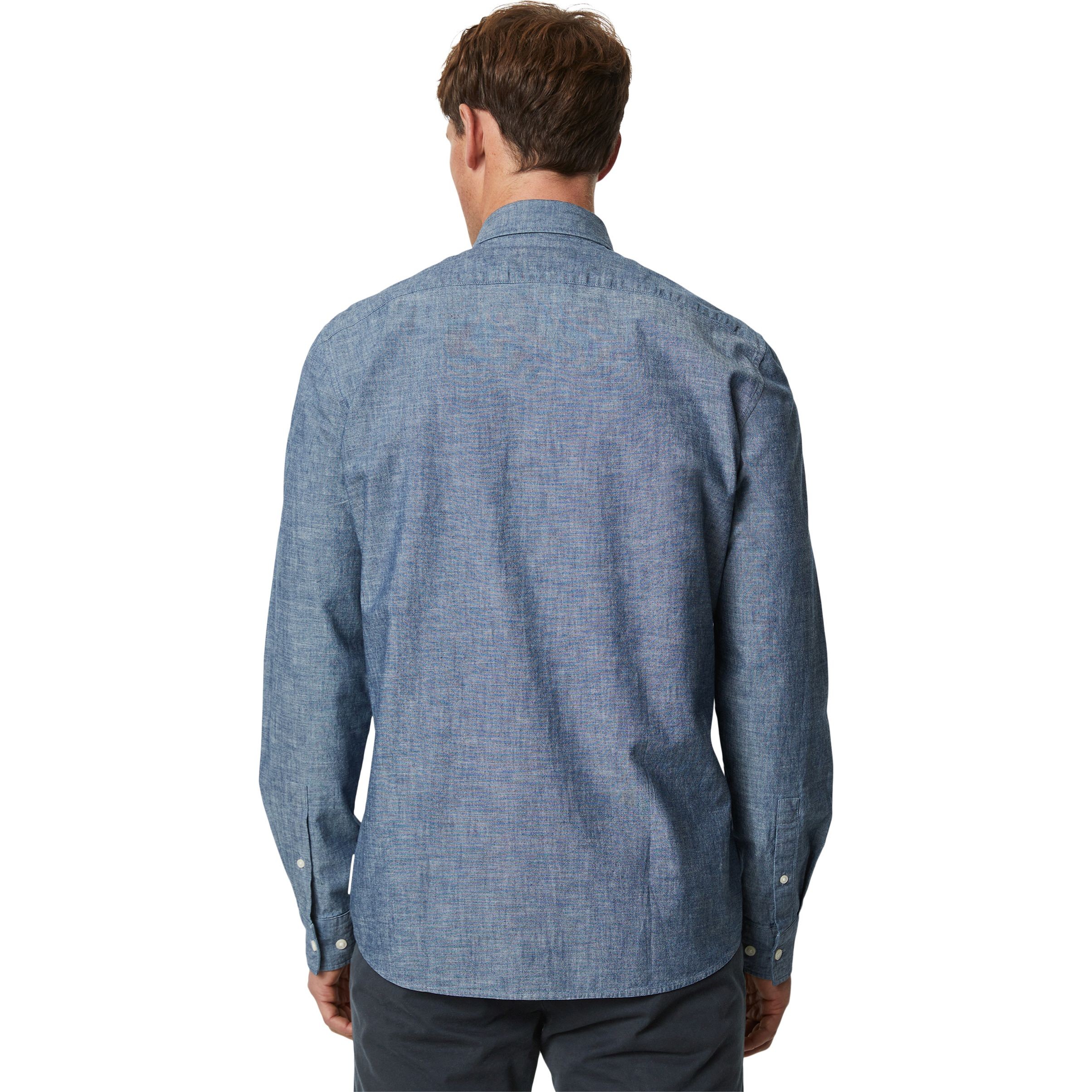 MARC O'POLO Marškiniai ilgomis rankovėmis vyrams, Mėlyna 3