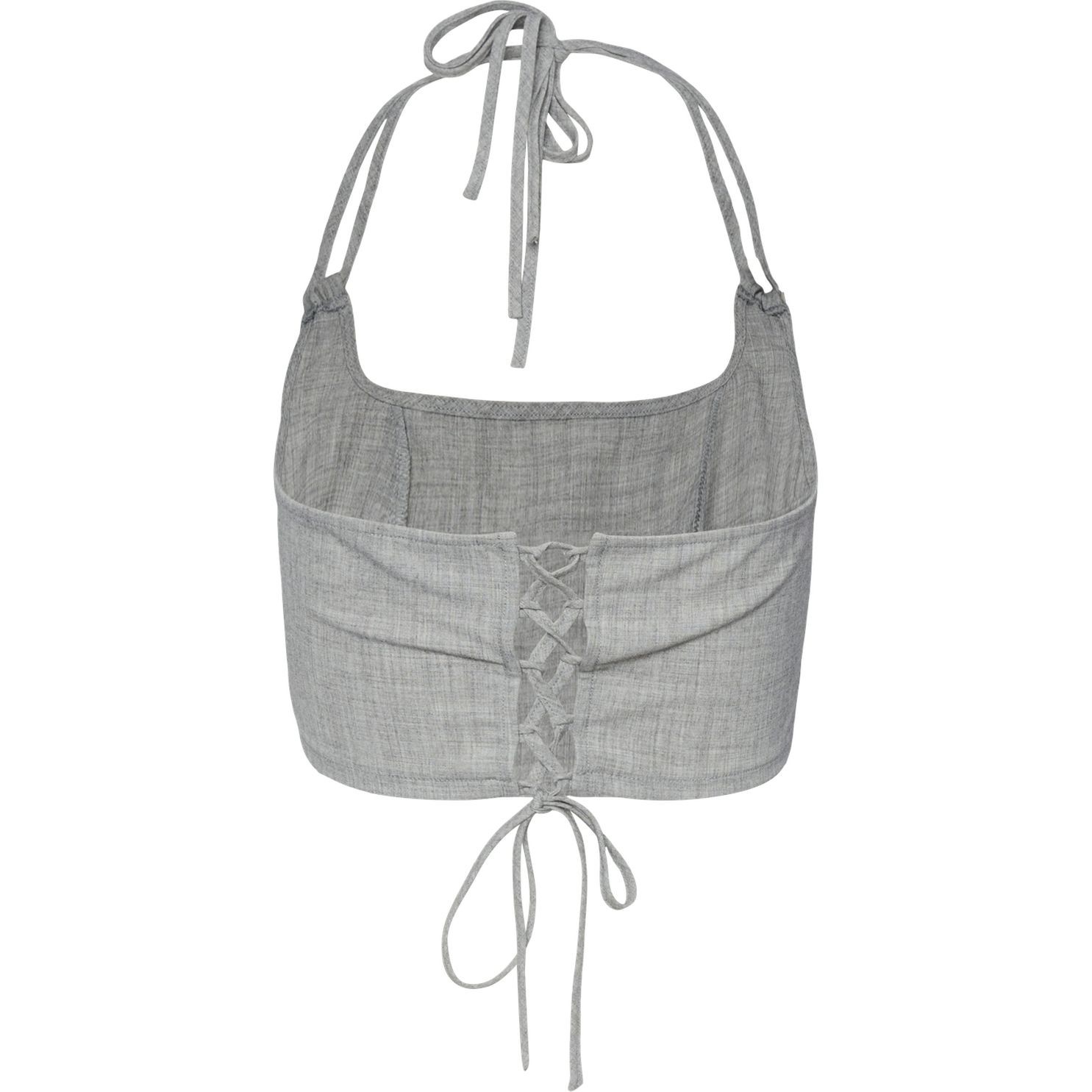 PIECES Palaidinės moterims, Pilka, PCFILINE STRAP TOP D2 2