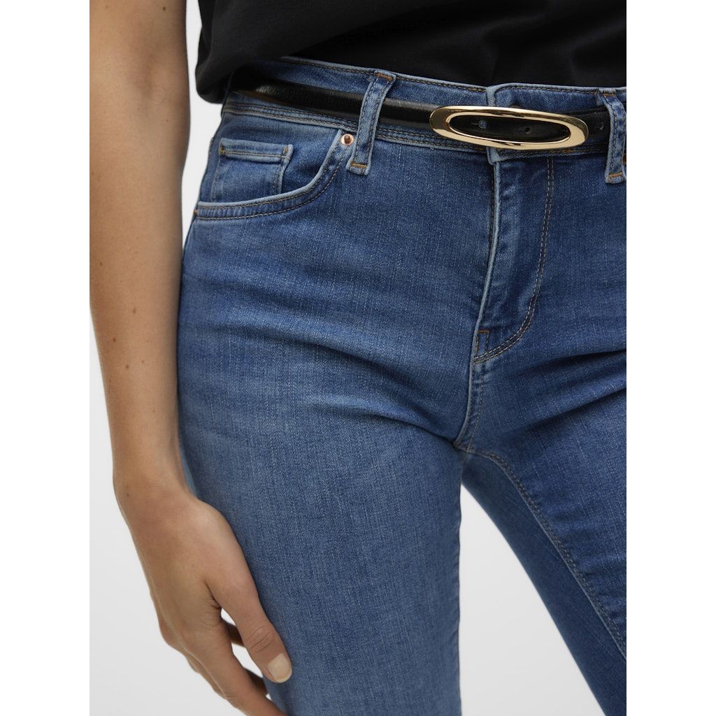 VERO MODA Slim džinsai moterims, Mėlyna, VMLUX MR SLIM JEANS 7